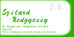 szilard medgyessy business card