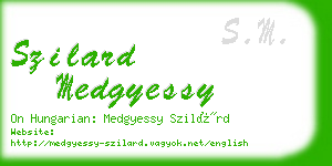 szilard medgyessy business card